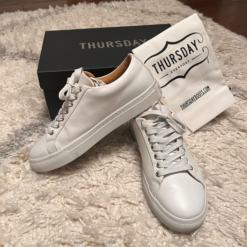 White Leather Sneakers